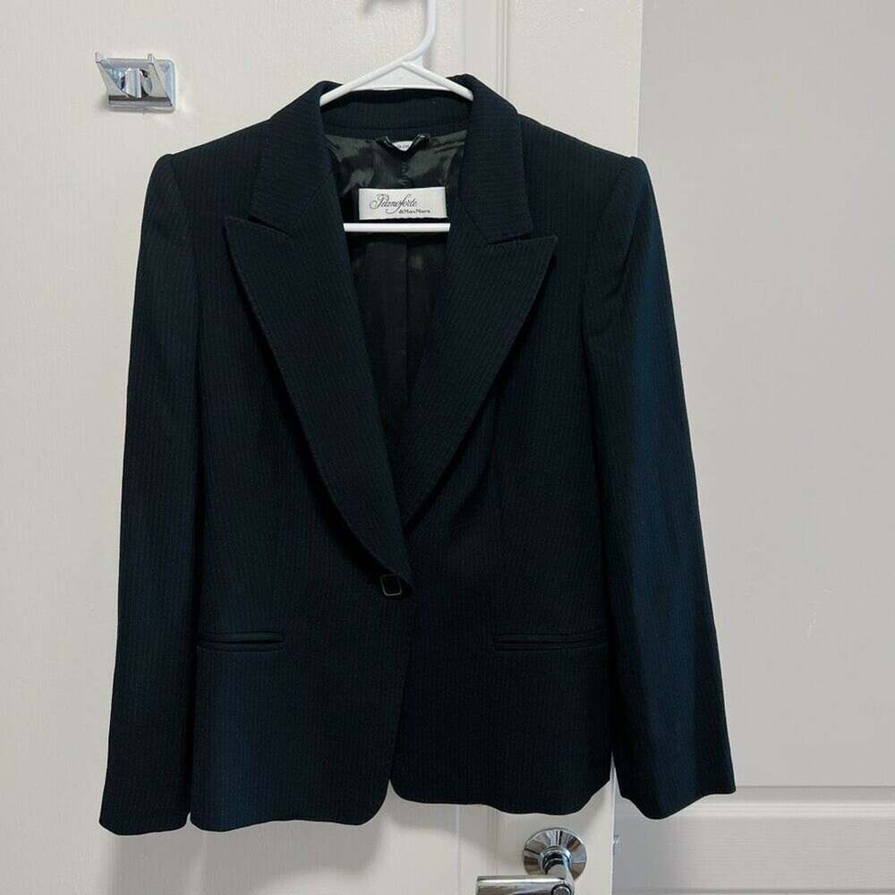 MaxMara Wool Stripe Blazer Made in Italy Size 6